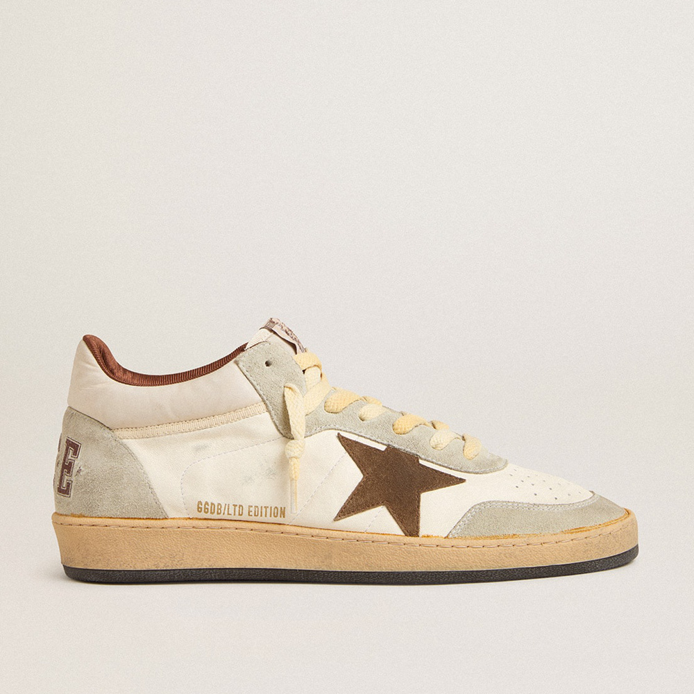 Golden Goose Ball Star LTD In Nappa And Nylon With Suede Star And Inserts