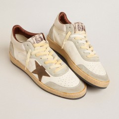 Golden Goose Ball Star LTD In Nappa And Nylon With Suede Star And Inserts