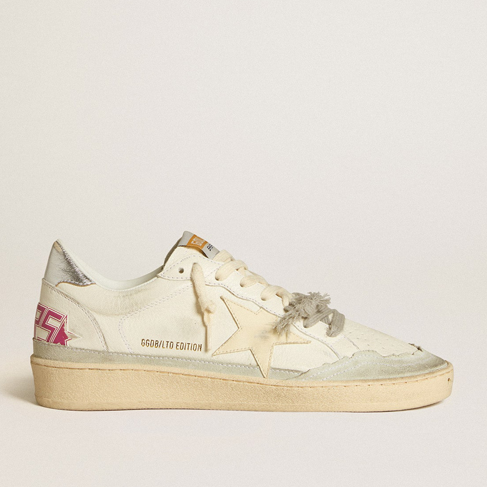 Golden Goose Ball Star LTD In Nappa Leather With Leather Star And Metallic Leather Heel Tab