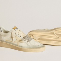 Golden Goose Ball Star LTD In Nappa Leather With Leather Star And Metallic Leather Heel Tab