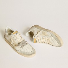 Golden Goose Ball Star LTD In Nappa Leather With Leather Star And Metallic Leather Heel Tab