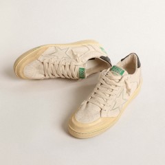 Golden Goose Ball Star LTD With Vanilla Canvas Star And Leather Heel Tab