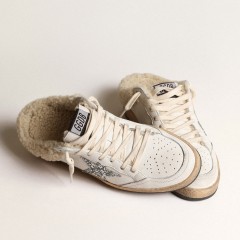 Golden Goose Ball Star Sabots With Glitter Star And Shearling Lining