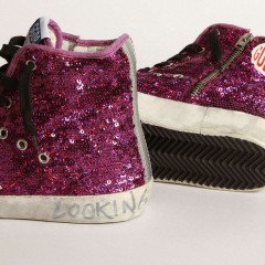 Golden Goose Francy Sneakers With Sequins And Handwritten Lettering On The Outsole