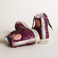 Golden Goose Francy Sneakers With Sequins And Handwritten Lettering On The Outsole