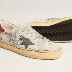 Golden Goose HAUS Of Dreamers Exclusive Women's Super-Star In Ice Gray Crust Leather