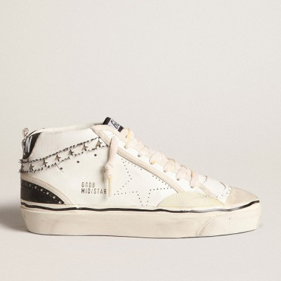 Golden Goose Hi Mid Star LAB With Perforated Star And Flash With Cut-out Stars