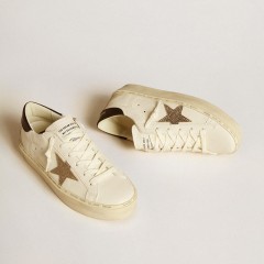 Golden Goose Hi Star LTD With Swarovski Crystal Star And Black Leather Heel Tab