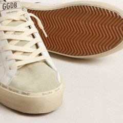 Golden Goose Hi Star With Swarovski Crystal Star And Black Heel Tab