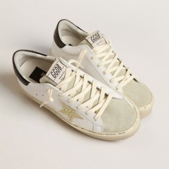 Golden Goose Hi Star With Swarovski Crystal Star And Black Heel Tab