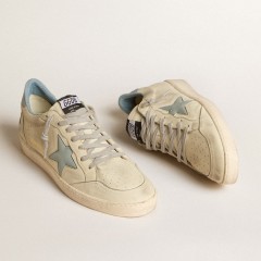 Golden Goose Men's Ball Star LTD With Light Blue Plastic Star And Leather Heel Tab