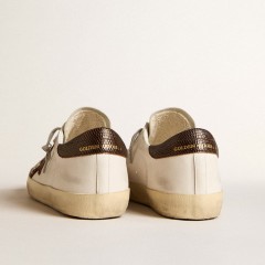 Golden Goose Men's Bio-based Super-Star With Canvas Star And Dark Brown Leather Heel Tab