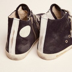 Golden Goose Men's Francy In Leather With Leather Star And Heel Tab