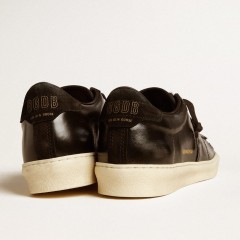 Golden Goose Men's Matchstar In Black Leather With Black Suede Heel Tab