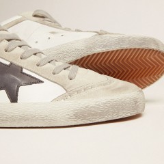 Golden Goose Men's Mid Star White With Black Star