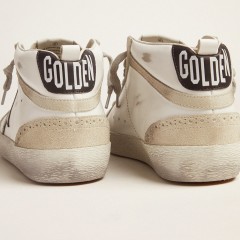 Golden Goose Men's Mid Star White With Black Star