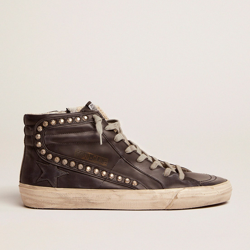 Golden Goose Men's Slide Black With Studs