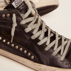 Golden Goose Men's Slide Black With Studs