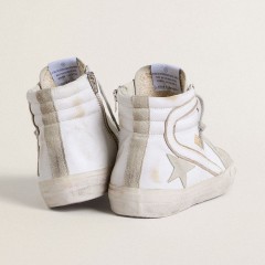 Golden Goose Men's Slide In Leather With Suede Details