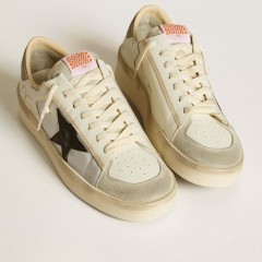 Golden Goose Men's Stardan In Leather And Nylon With Black Leather Star And Nubuck Heel Tab