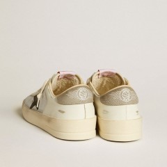 Golden Goose Men's Stardan In Leather And Nylon With Black Leather Star And Nubuck Heel Tab