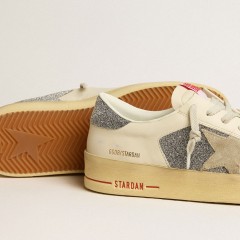 Golden Goose Men's Stardan In Suede With Sand Star And Swarovski Crystal Inserts