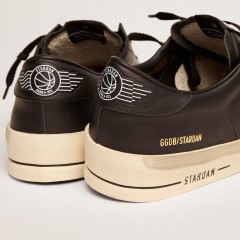 Golden Goose Men's Stardan In Total Black Leather