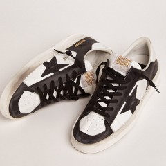 Golden Goose Men's Stardan In White And Black Leather