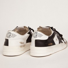 Golden Goose Men's Stardan In White And Black Leather