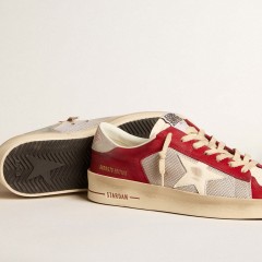 Golden Goose Men's Stardan LTD In Mesh And Nubuck With Nappa Star And Leather Heel Tab