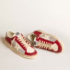 Golden Goose Men's Stardan LTD In Mesh And Nubuck With Nappa Star And Leather Heel Tab