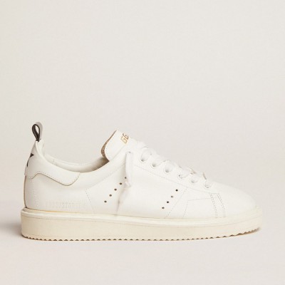 Golden Goose Men's Starter In Leather With Star On The Heel Tab