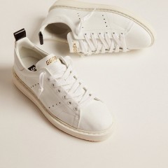 Golden Goose Men's Starter In Leather With Star On The Heel Tab