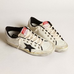 Golden Goose Men's Super-Star LTD In Beige Canvas With Black Star