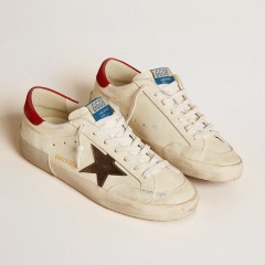 Golden Goose Men's Super-Star LTD In Nappa With Metallic Star And Nubuck Heel Tab