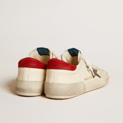 Golden Goose Men's Super-Star LTD In Nappa With Metallic Star And Nubuck Heel Tab