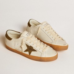 Golden Goose Men's Super-Star LTD With Military Green Nubuck Star And Heel Tab