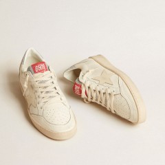 Golden Goose Men's Ball Star LTD In Nappa With White Star And Swarovski Crystal Heel Tab