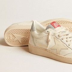 Golden Goose Men's Ball Star LTD In Nappa With White Star And Swarovski Crystal Heel Tab