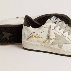 Golden Goose Men's Ball Star LTD With Suede Star And Textured Leather Heel Tab