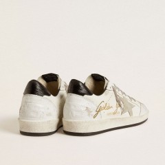 Golden Goose Men's Ball Star LTD With Suede Star And Textured Leather Heel Tab