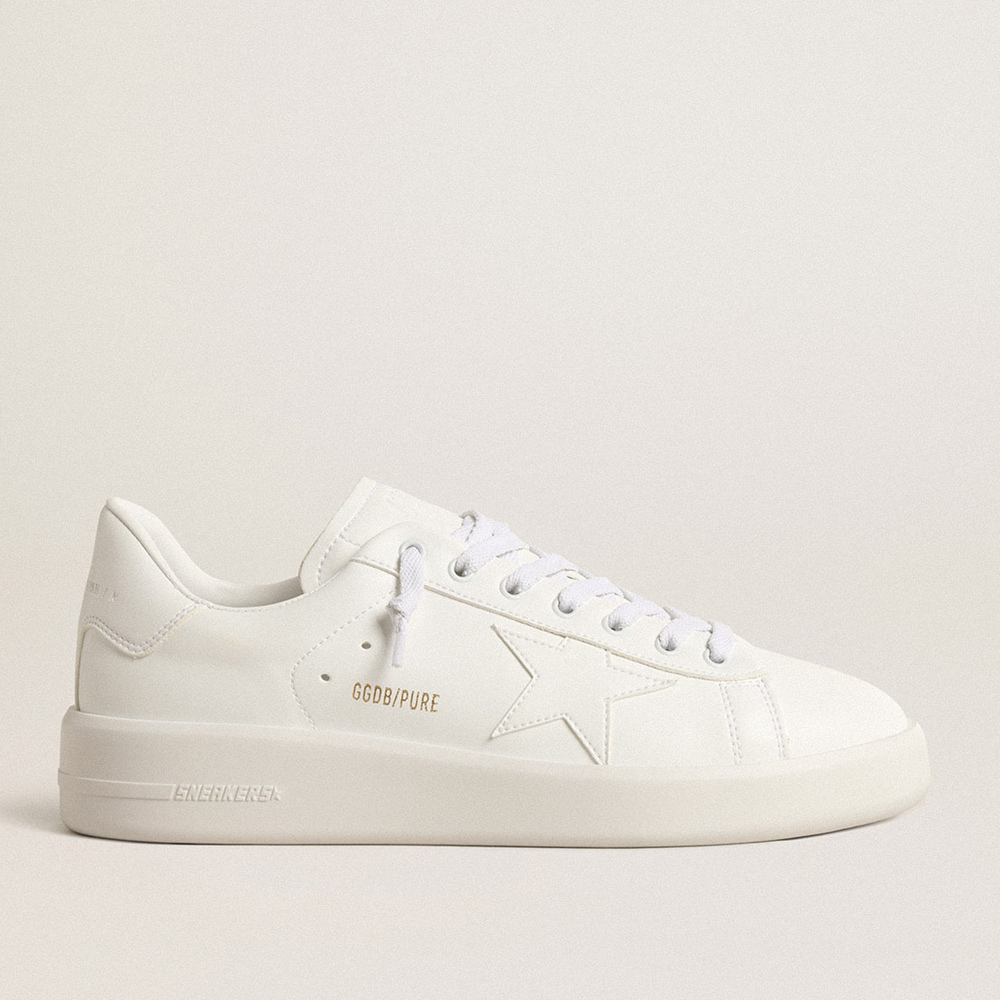 Golden Goose Men's Bio-based Purestar With White Star And Heel Tab