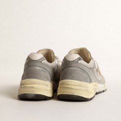 Golden Goose Men's Dad-Star In Suede And Mesh With White Leather Star And Heel Tab