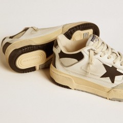 Golden Goose Men's Forty2 With Black Star And Black Leather Heel Tab