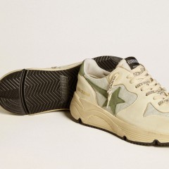 Golden Goose Men's Running Sole LTD In Nylon And Nappa With Nubuck Star And Heel Tab