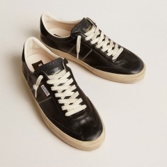 Golden Goose Men's Soul Star In Black Bio-based Nappa