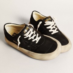 Golden Goose Men's Space-Star In Nylon With Black Leather Star And Heel Tab