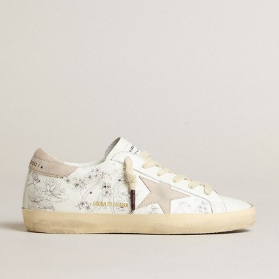 Golden Goose Men's Super-Star LTD CNY In White Leather With Lettering On The Upper