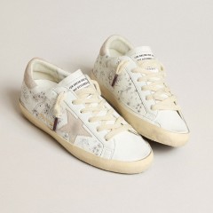 Golden Goose Men's Super-Star LTD CNY In White Leather With Lettering On The Upper