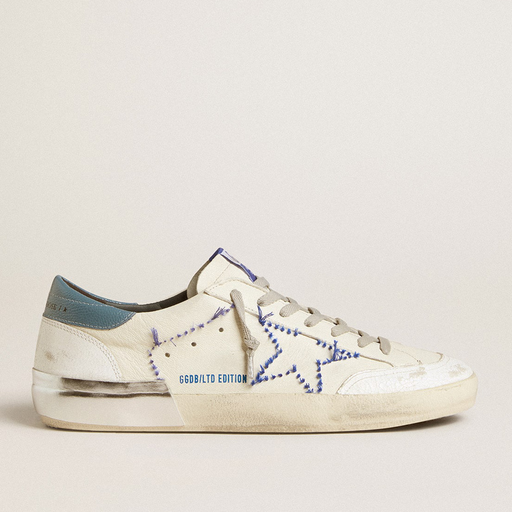 Golden Goose Men's Super-Star LTD In Nappa With Embroidered Star And Leather Heel Tab